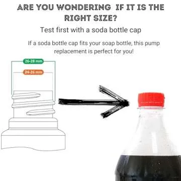 Kapitan Soap Dispenser Pump Head Replacement Spare for Standard 28/400 (26 mm - 28mm / 1.02 in-1.10 in) Neck Size, Stainless Steel Brushed Finish