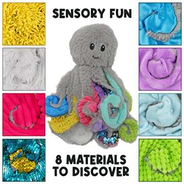 MEAVIA Mini Sensory Octopus Plush - Fidget Toy for Kids