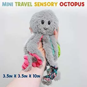 MEAVIA Mini Sensory Octopus Plush - Fidget Toy for Kids
