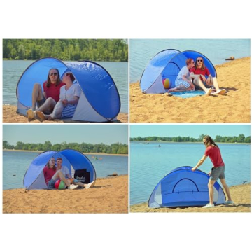 Pop-Up Beach Tent Sun Shade Portable Family Shelter