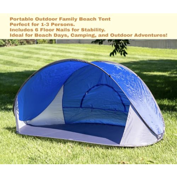 Pop-Up Beach Tent Sun Shade Portable Family Shelter