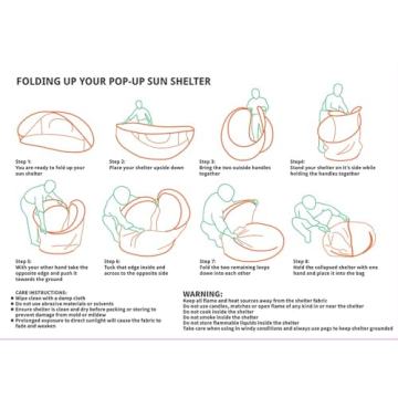 Pop-Up Beach Tent Sun Shade Portable Family Shelter