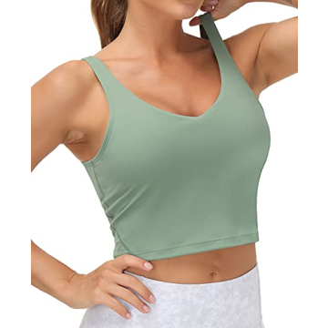 Women’s Longline Sports Bra for Yoga and Gym Comfort