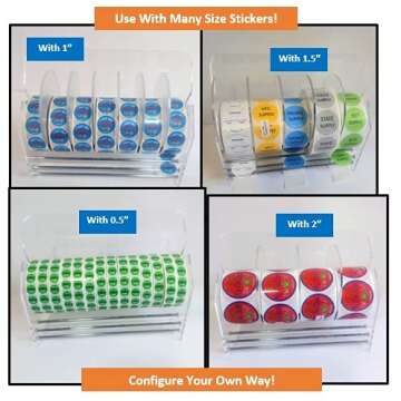 Adjustable 9 Inch Label Dispenser by Quality IZ