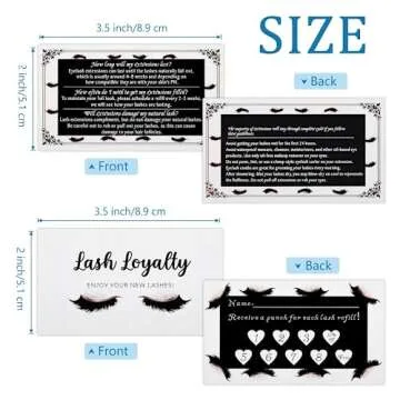 12 Pcs Eyelash Aftercare Bags 12 Lash Shampoo Brushes 12 Empty Mascara Wand Tubes 12 Eyelash Brushes 25 Lash Aftercare Cards 25 Refill Filler Lash Punch Cards Eyelash Makeup Accessories (Black Series)