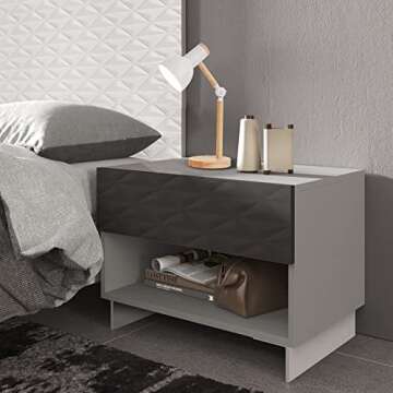 BIFULDYO LED Desk Lamps for Home Office, 3-Color Dimmable White Table Lamp for Bedroom, Wood Desk Lights for Dorm Roomb, Desktop Lighting, Tabletop