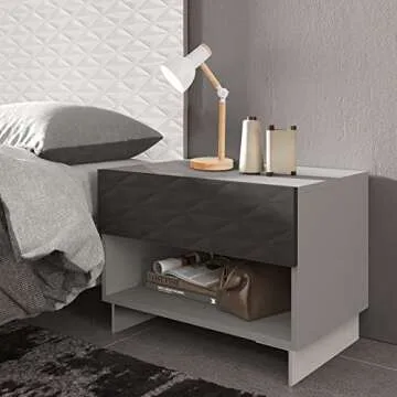 BIFULDYO LED Desk Lamps for Home Office, 3-Color Dimmable White Table Lamp for Bedroom, Wood Desk Lights for Dorm Roomb, Desktop Lighting, Tabletop