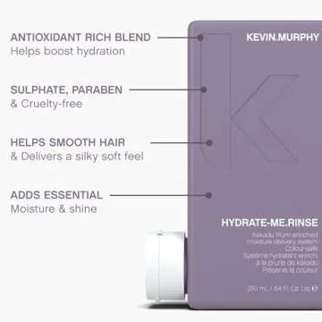 KEVIN.MURPHY HYDRATE-ME.WASH & RINSE | Moisturising Shampoo & Conditioner