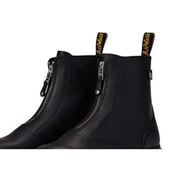 Dr. Martens Women's Jetta Leather Boot - Classic Black Style