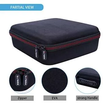 LTGEM EVA Hard Case for Zoom H6 ALL/Zoom H6 Six-Track/Zoom H6essential / Zoom H4essential Portable Recorder. Fits Charger, Cable and Other Accessories