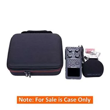 LTGEM EVA Hard Case for Zoom H6 ALL/Zoom H6 Six-Track/Zoom H6essential / Zoom H4essential Portable Recorder. Fits Charger, Cable and Other Accessories
