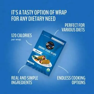 Wrawp Organic Veggie Wrap - Original (1 PACK) Gluten Free, Paleo, Plant Based, Vegan