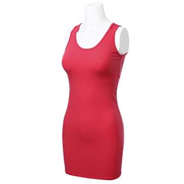 FLORIA Bodycon Mini Tank Dress for Women in RED