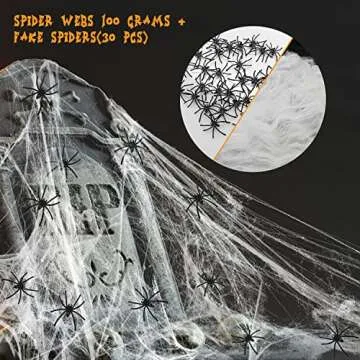1000 sqft Spider Webs for Halloween Party Magic