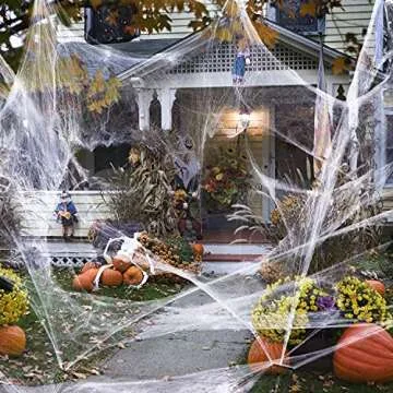 1000 sqft Spider Webs for Halloween Party Magic