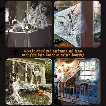 1000 sqft Spider Webs for Halloween Party Magic