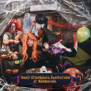 1000 sqft Spider Webs for Halloween Party Magic
