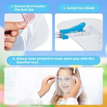 Elephant Flying Disc Launcher Toy for Kids Ages 3-10, Outdoor Fun