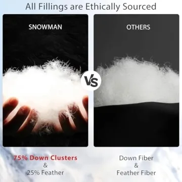 SNOWMAN Luxury All-Season Down Comforter for Queen Size