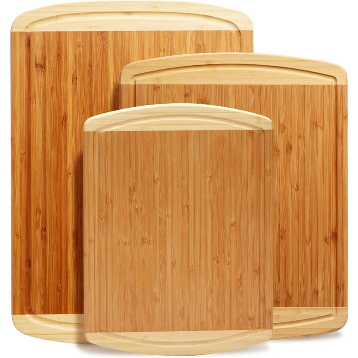 Bamboo Cutting Board Set - Eco-Friendly & Durable