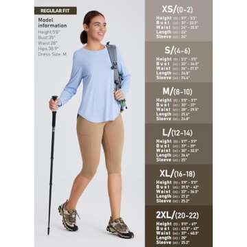 Emlovm SPF Sun Shirts for Women Long Sleeve UV Protection UPF 50+ Tops Lightweight Workout Clothes Quick Dry for Hiking Blue X-Small