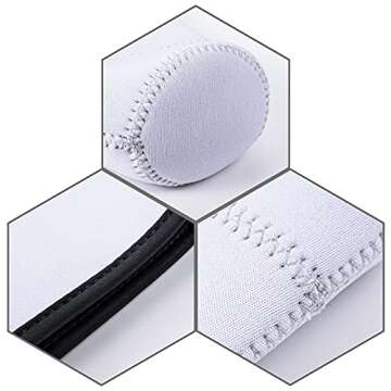 3 Pack Sublimation Blanks Reusable Iced Coffee Sleeve Cozy Drink Sleeve Neoprene Insulator Cup Sleeve for Cold Drinks Beverages Holder for Coffee