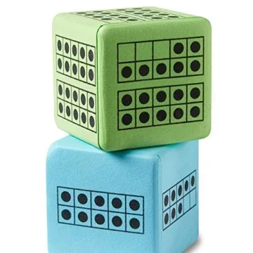 hand2mind Ten Frame Dice for Fun Math Learning