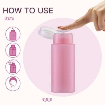 Owlyee Nail Polish Remover Bottles - 3PCS, 5.3oz Dispenser