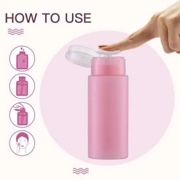 Owlyee Nail Polish Remover Bottles - 3PCS, 5.3oz Dispenser