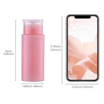 Owlyee Nail Polish Remover Bottles - 3PCS, 5.3oz Dispenser