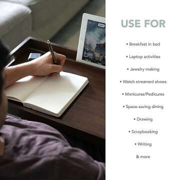 ROSSIE HOME Bamboo Bed Tray - Stylish and Functional