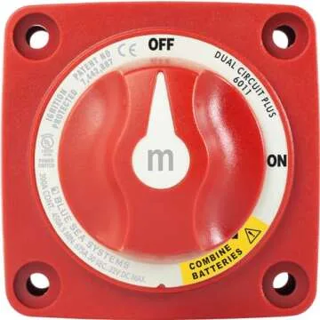 Blue Sea Systems Battery Switch m-Series Dual Circuit Plus