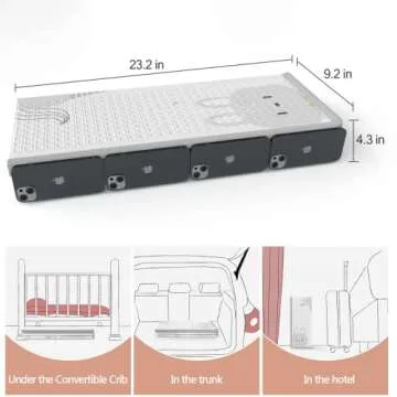 ZEEBABA 47" Reversible Baby Play Mat - Safe and Fun