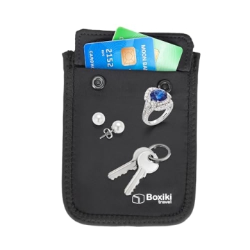 Boxiki Travel Bra Wallet - Hidden Money Pouch with Adjustable Straps for Women - Smart and Secure Va...