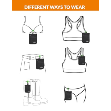 Secure Bra Wallet for Women Travelers with Adjustable Strap