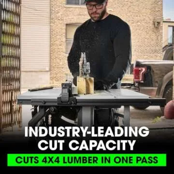 FLEX 24V Brushless Cordless 10-Inch Table Saw Kit with 10.0Ah Stacked Lithium Battery and 280W Rapid Charger - FX7221-1J