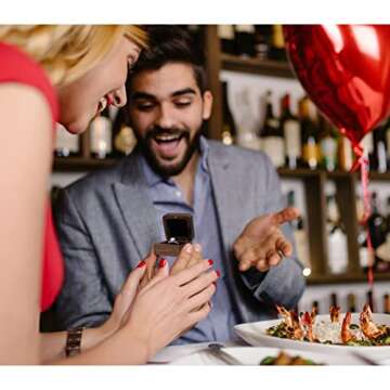 Elegant Personalized Wooden Ring Box for Engagements