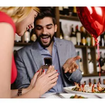 Elegant Personalized Wooden Ring Box for Engagements