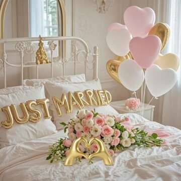 KIDHABE Gold Heart Hands Sculpture for Home Decor