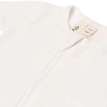 KYTE BABY Unisex Zipper Closure Footies, Rayon Made From Bamboo (6-12 Months, Cloud)