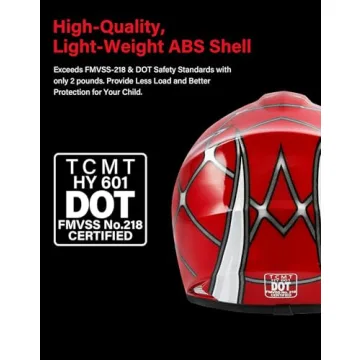 TCT-MOTORPARTS Youth Full Face Helmet for Kids