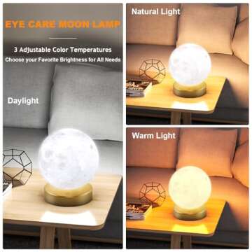 Doraubia Light Therapy Lamp,10000 Lux Sun Lamp with 3 Color Temperatures,Adjustable Brightness,Timer...