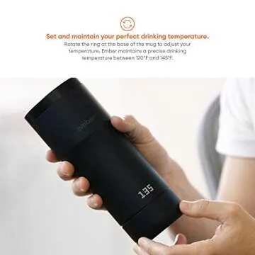 Ember Temperature Control Travel Mug, 12 Ounce, 2-hr Battery Life, Black - App Controlled Heated Coffee Travel Mug