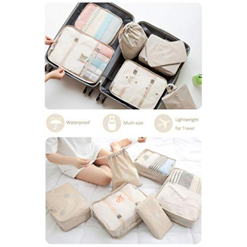 Packing Cubes for Travel - 9 Set Luggage Organizers
