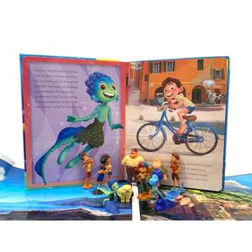 Disney / Pixar Luca My Busy Books - Storybook, 10 figurines, playmat