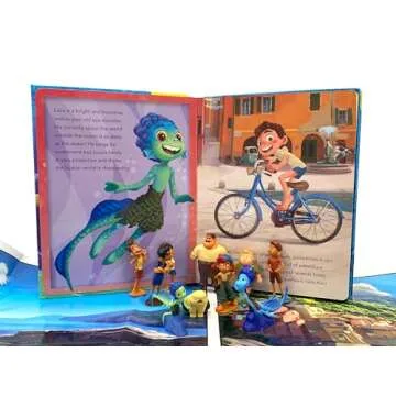 Disney / Pixar Luca My Busy Books - Storybook, 10 figurines, playmat