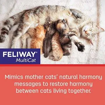 FELIWAY MultiCat Calming Pheromone, 30 Day Refill - 3 Pack