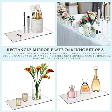 Elegant Decorative Mirror Tray Set for Home Decor
