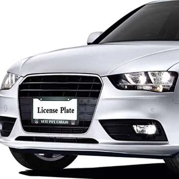 HOSNYE VETE PA'L CARAJO License Plate Frame Puerto Rico Rican Bl Steel Metal License Plate Cover Front Plates Frames Car Tag Frame for Women Men US Vehicles Standard