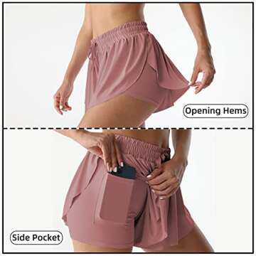Flowy Athletic Shorts for Women | Quick-Drying & Comfy Fashion